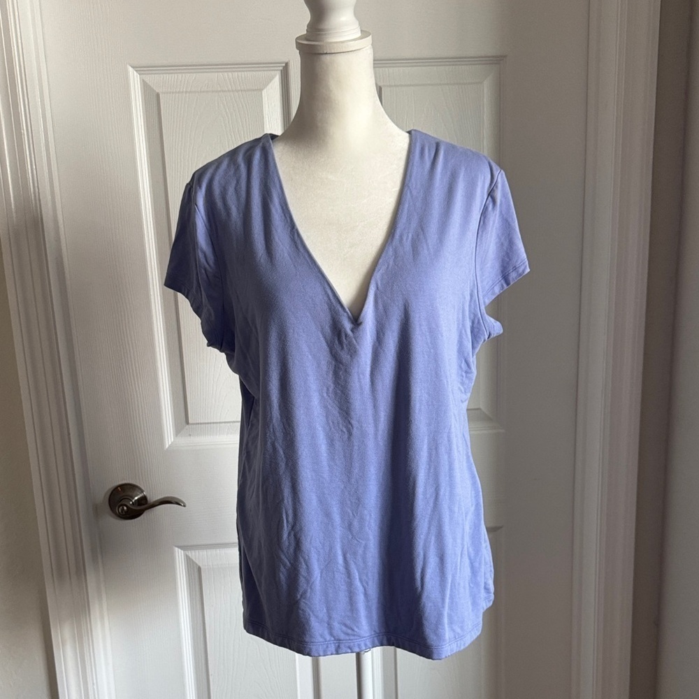 A New Day Lavender V-Neck Women's Top